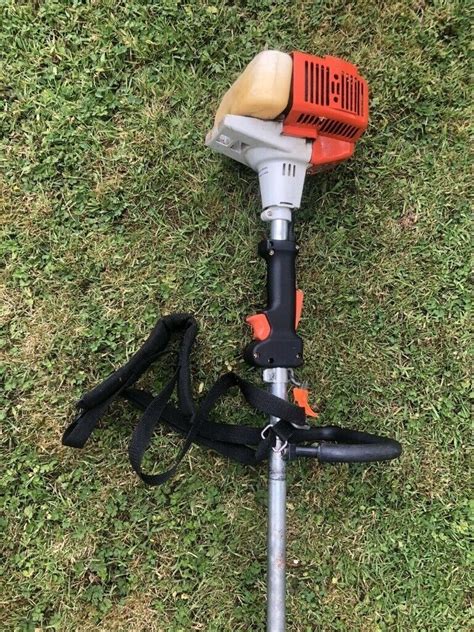 Stihl Fs 74 Petrol Strimmer With Loop Handle And Body Strap In