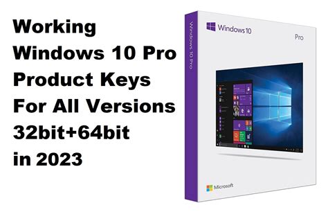 Microsoft Windows 10 Pro Professional Activation Key 32 64 Bit