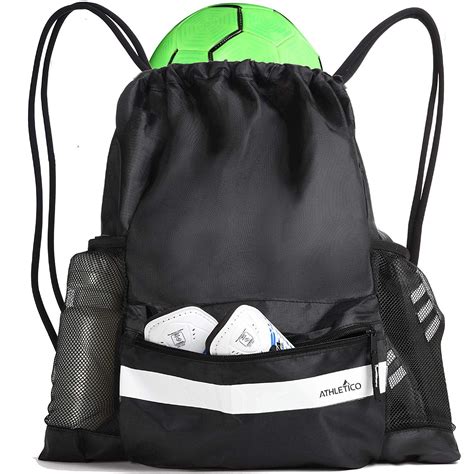 Athletico Drawstring Soccer Bag Backpack For Boys Or Girls Can Also