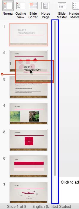 Maybe you would like to learn more about one of these? Slides Pane in PowerPoint 2016 for Mac