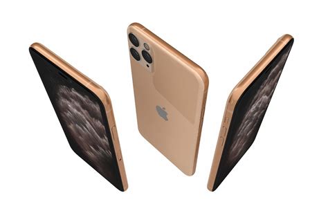 Apple Iphone 11 Pro Gold 3d Model By Reverart