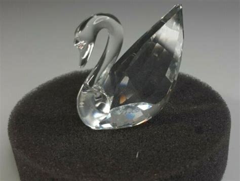 Vintage Swarovski Crystal 100th Anniversary Miniature Swan Original Box