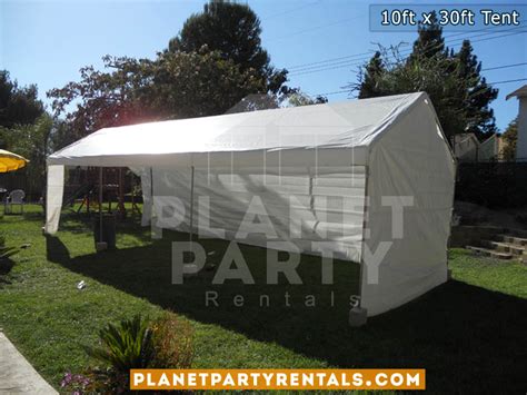 These canopies can be placed in parking lots, backyards, fields, and any place you wish to host your party. Party Tent 10ft x 30ft | Price and Pictures