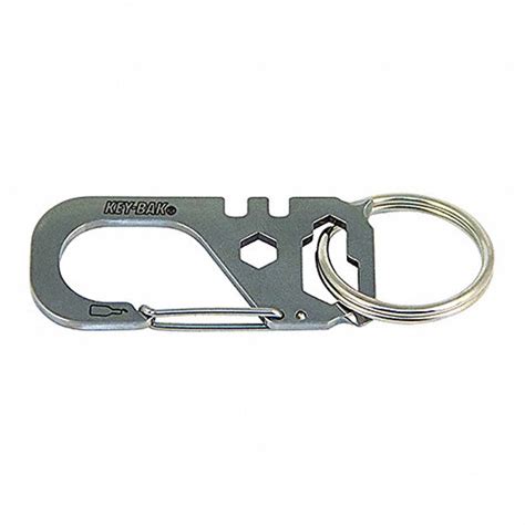 Key Bak Stainless Steel Silver Carabiner 45lw390ac2 0201 Grainger