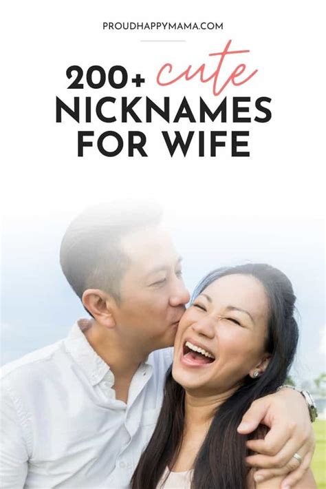 175 Nicknames For Wife Sweet Romantic And Funny