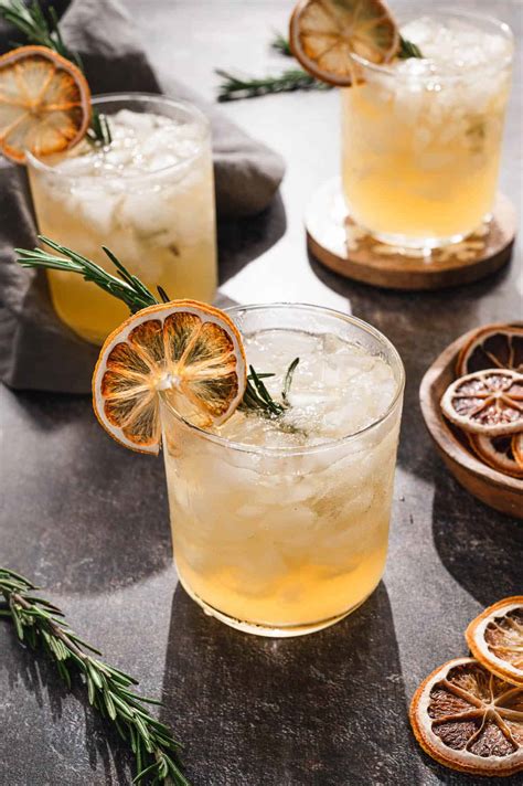 Rosemary Bourbon Cocktail With Lemon Foxes Love Lemons