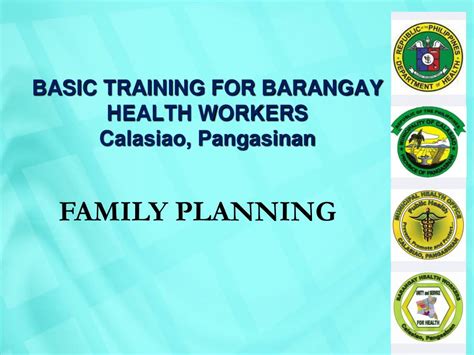 Ppt Basic Training For Barangay Health Workers Calasiao Pangasinan Powerpoint Presentation