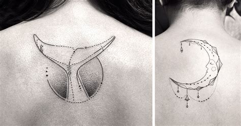 Geometric Line And Dot Tattoos By Bicem Sinik