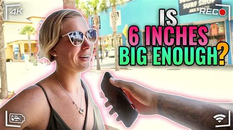 Is 6 Inches Big Enough Public Interview Beach Edition Youtube