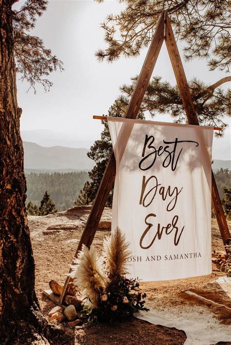 It will make the result turns out perfectly. Best Day Ever Wedding Photo Backdrop, Ceremony Backdrop ...