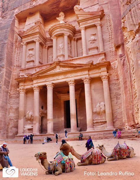 Ruínas De Petra Jordânia 7 Maravilhas Do Mundo Moderno