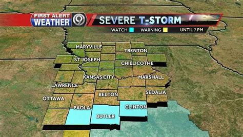 Wednesday, but a new one was issued at. Severe thunderstorm watch issued south of KC until
