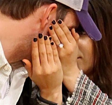 Mila Kunis Flashes Her Engagement Ring At A Lakers Game