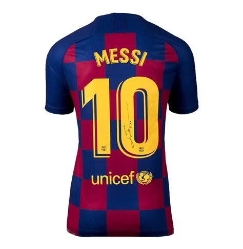 Lionel Messi Signed Fc Barcelona 2019 20 Home Shirt Number 10