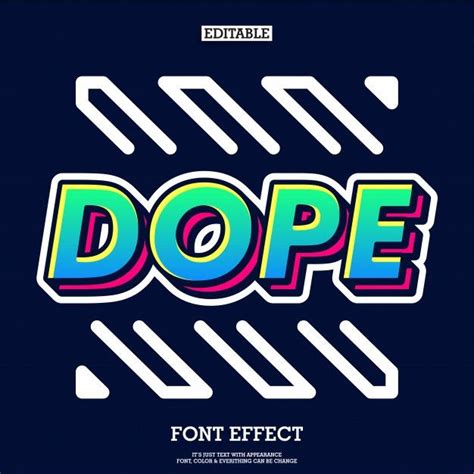 The Word Dope Is Made Up Of Colorful Letters And Lines On A Dark Background