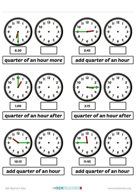 Generate random time arithmetic with clock faces | Telling time