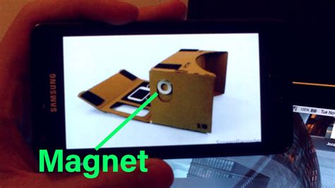 You may also decide to glue it to the headset instead. google cardboard without google carboard (with magnet ...