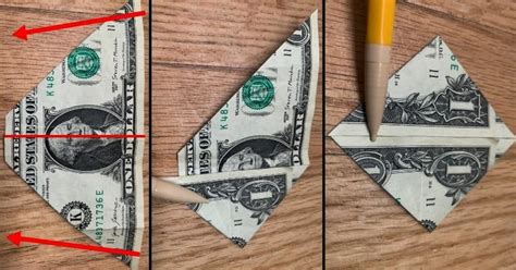 Dollar Bill Origami Sailboat Easy 7 Step Fold The Daily Dabble