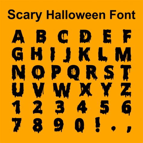 Scary Halloween Font Phelans Fontastic Ventures