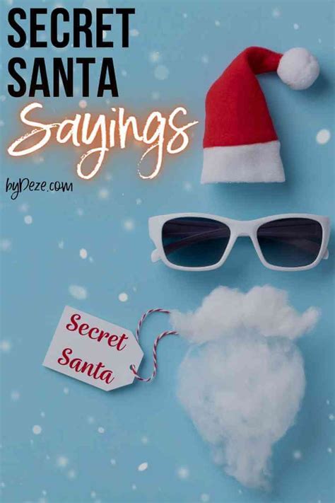 Free Secret Santa Messages Riddles And Quotes For Christmas ByDeze