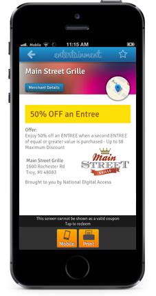 #1 coupon app since 2008 for restaurants, gas stations & retail stores! The Entertainment Mobile Companion App | Entertainment ...