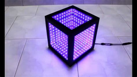3d Led Würfel Infinity Mirror Unendlichkeitsspiegel Cube Tunnel Youtube