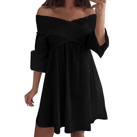 Womail Women Fashion Sexy Elegant Women S Sexy Solid Off Shoulder