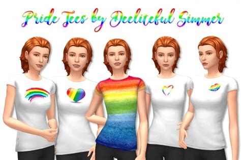 Deelitefulsimmer Pride Tees Sims 4 Downloads