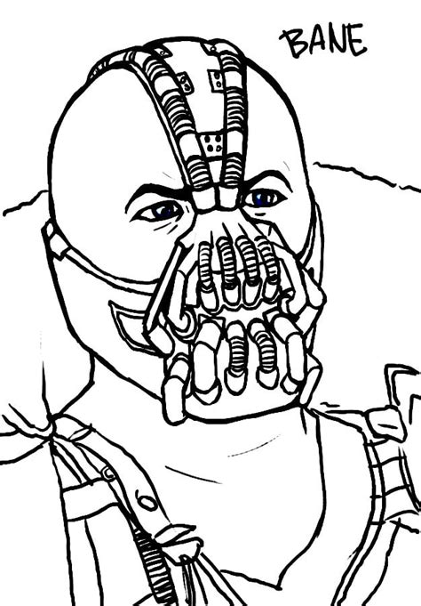 Coloring Pages Coloring Pages Bane Printable For Kids And Adults Free