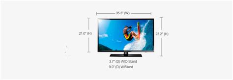 Download Series 39 Inch Tv Size Hd Transparent Png