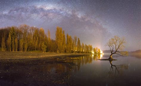 Milky Way Over Lake Wanaka New Zealand Oc 3600x2205 Reddit