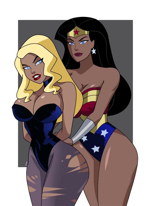 Rule 34 2d 2girls Accurate Art Style Big Breasts Black Canary Black