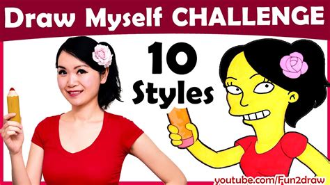 Art Challenge How To Draw Myself In 10 Animated Art Styles Mei Yu
