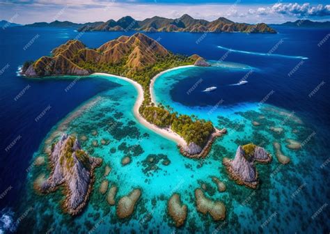 Premium AI Image | Breathtaking beauty of the Banda Islands within the