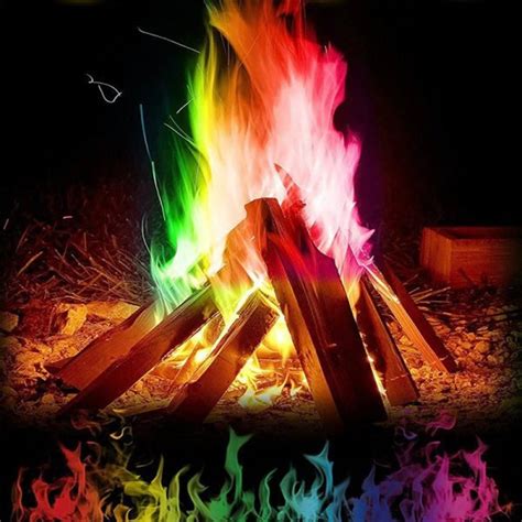 Campfire Mystical Color Flames Rainbow Color Changing Etsy Uk