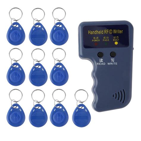 125KHz Handheld RFID Writer Copier Readers Duplicator With 10 Pieces ID