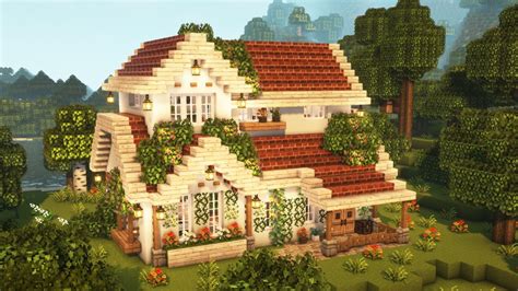 Minecraft 🧡 Aesthetic House Tutorial Cottagecore Mizunos 16