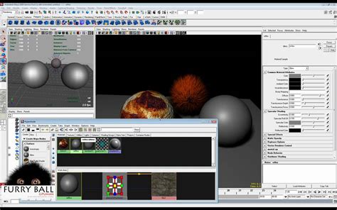 FurryBall Basic Tutorial Textures Shadows Reflections Refractions GPU Render For