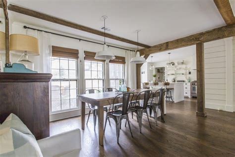 After a full kitchen renovation, we wanted to replace and update our 20yr old dining chairs. Country Charm | Home, Eclectic home, White beams