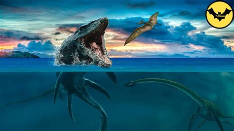 Prehistoric Sea Monsters Educational Poster 36x24 Ph