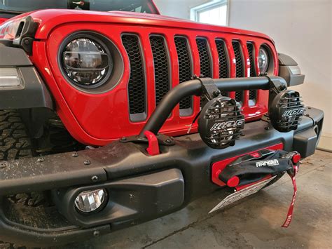 Warn 102355 Low Grille Guard Tube For 18 20 Jeep Wrangler Jl