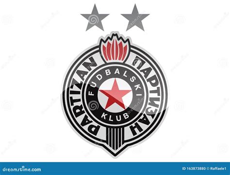 Fk Partizan Logo Editorial Image Illustration Of Calcio 163873880