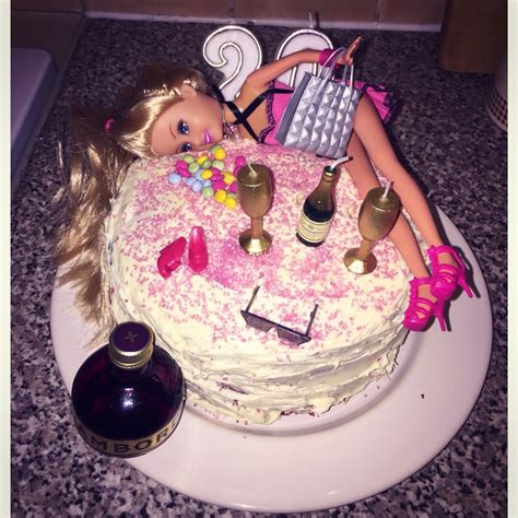 Turning 20 isn't exactly the most exciting year. Tipsy barbie 20th birthday cake | 25th birthday cakes, 20 ...