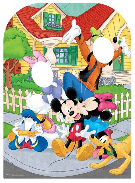 Lifesize Cardboard Cutout Of Mickey Mouse And Minnie Mouse Buy Disney