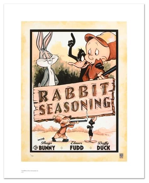 Rabbit Seasoning Looney Tunes Limited Edition Animation Art