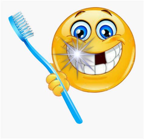 Emoticon Emoji Toothbrush Smile Dentist Emoticons Photo Booth