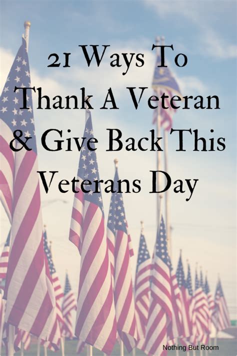 21 Ways To Thank A Veteran And Give Back This Veterans Day Nothing