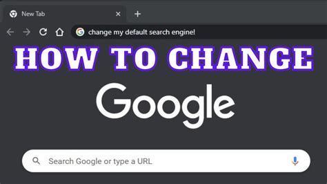 How To Change Default Search Engine Chrome Youtube