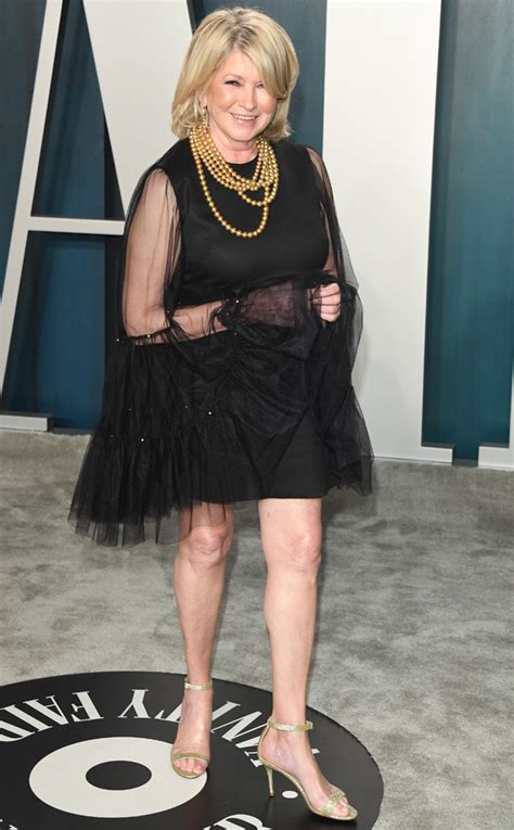On tuesday, the lifestyle author posted a sultry selfie while she waded in her pool. Martha Stewart's Mini Dress at the Vanity Fair Oscars ...