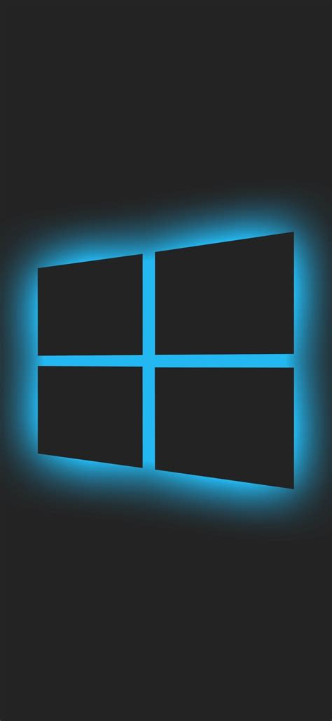 1080x2340 Resolution Windows 10 Logo Blue Glow 1080x2340 Resolution